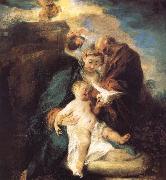 Jean antoine Watteau The rest in the flight to Egypt oil on canvas